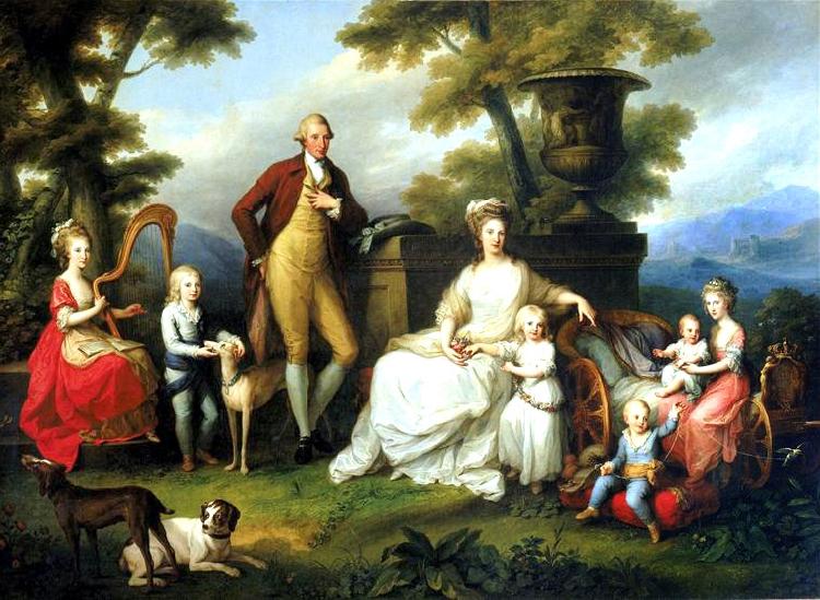 Angelica Kauffmann Portrait of Ferdinand IV of Naples, and his Family France oil painting art